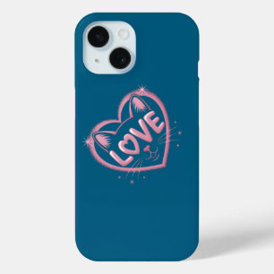 Coque Case-Mate iPhone Amour de chat scintillant