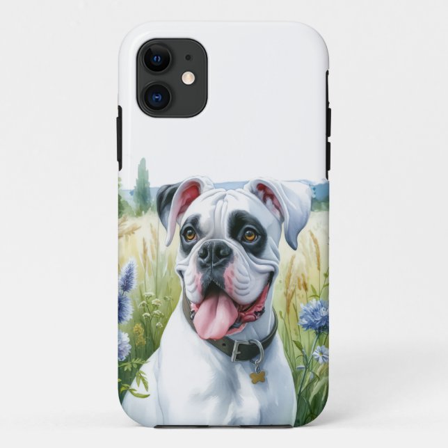 Coques Case-Mate iPhone Amour de chien Boxer ❤️ (Dos)