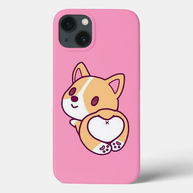 Coques Case-Mate iPhone Amour de chiot Corgi mignon (Verso)