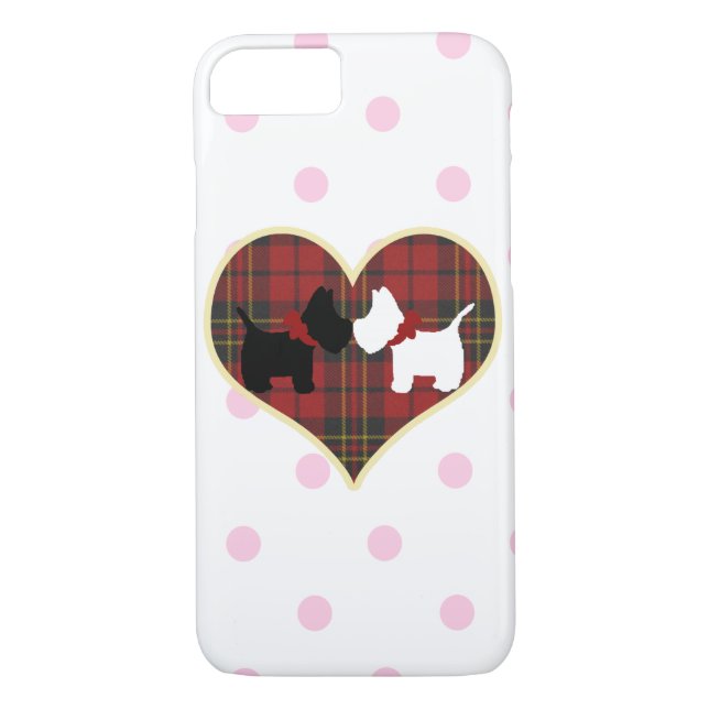 Coques Case-Mate iPhone Amour de chiot de Scottie (Dos)