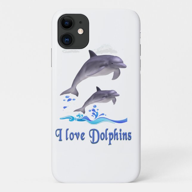 Coques Case-Mate iPhone Amour de dauphin (Dos)