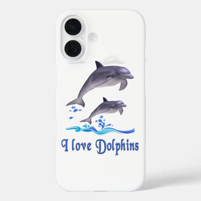 Coques Case-Mate iPhone Amour de dauphin (Verso)