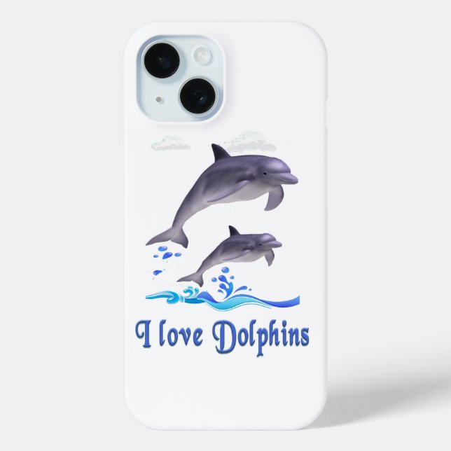 Coques Case-Mate iPhone Amour de dauphin (Verso)