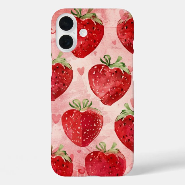 Coques Case-Mate iPhone Amour de Fraise (Verso)