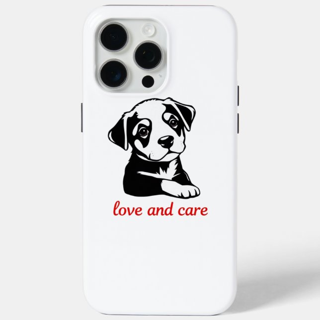 Coques Case-Mate iPhone Amour et soin chiot (Verso)