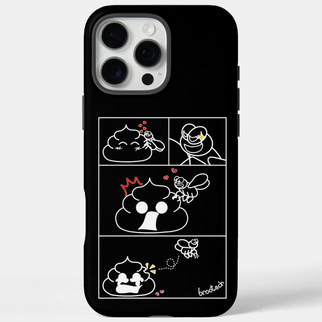 Coques Case-Mate iPhone Amour et trahison - Brootsch le PooPoo (Verso)