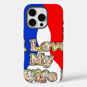 Coque iPhone 16 Pro Amour français de Hakuna Matata I de drapeau mon