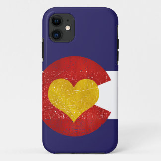 Case-Mate iPhone Case Amour grunge de Denver de coeur de drapeau d'état