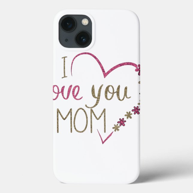 Coques Case-Mate iPhone Amour Maman Mères Jour Coeur (Verso)
