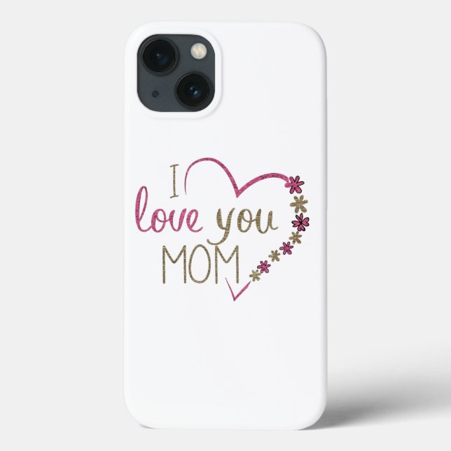 Coques Case-Mate iPhone Amour Maman Mères Jour Coeur (Verso)