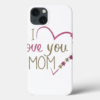 Etui iPhone 13 Amour Maman Mères Jour Coeur