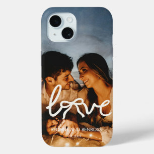 Coque Case-Mate iPhone Amour Moderne Typographie Arc Couple Photo Personn