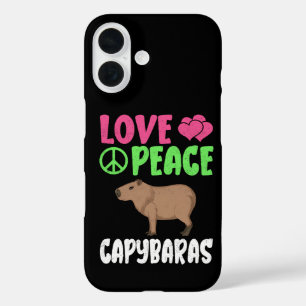 Coque Pour iPhone 16 Amour Paix Capybaras Animaux Mignons Amoureux des