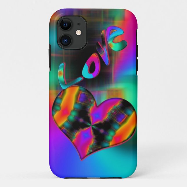 Coques Case-Mate iPhone Amour psychédélique (Dos)