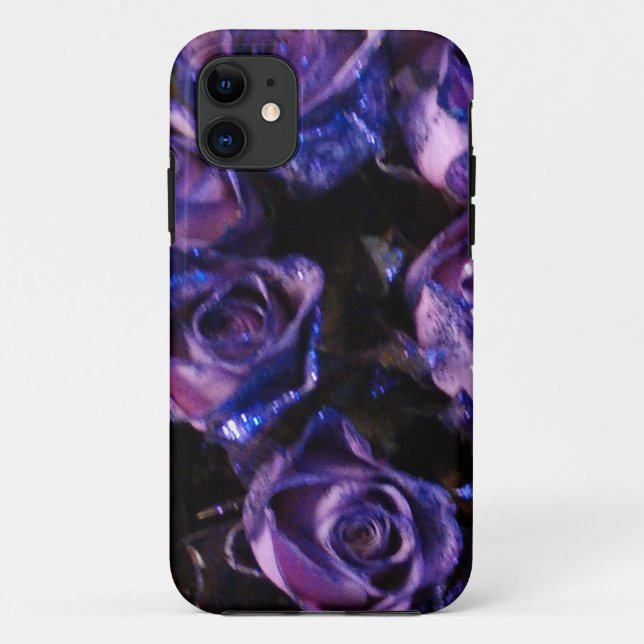 Coques Case-Mate iPhone Amour romantique violet Valentine Parties scintill (Dos)