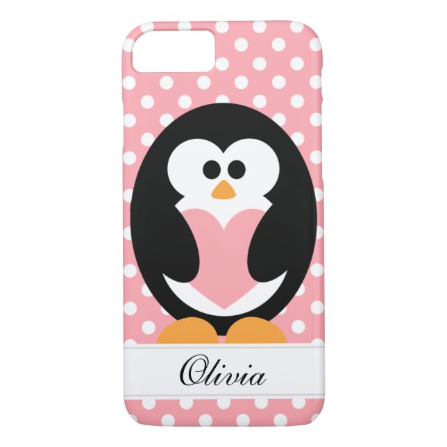 Coques Case-Mate iPhone Amour rose de pingouin (Dos)