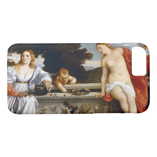 Coques Case-Mate iPhone Amour sacré et profane, Tiziano Vecelli, 1515 (Dos (Horizontal))