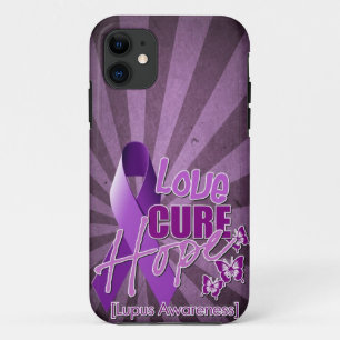 Coque iPhone 11 Amour, traitement, espoir [conscience de lupus]