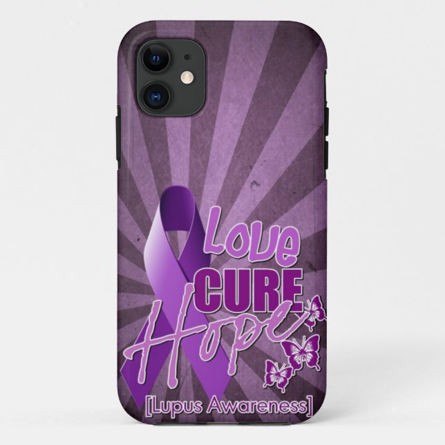 Coques Case-Mate iPhone Amour, traitement, espoir [conscience de lupus] (Dos)