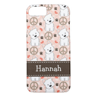 Coque iPhone 8/7 Amour Westies de paix