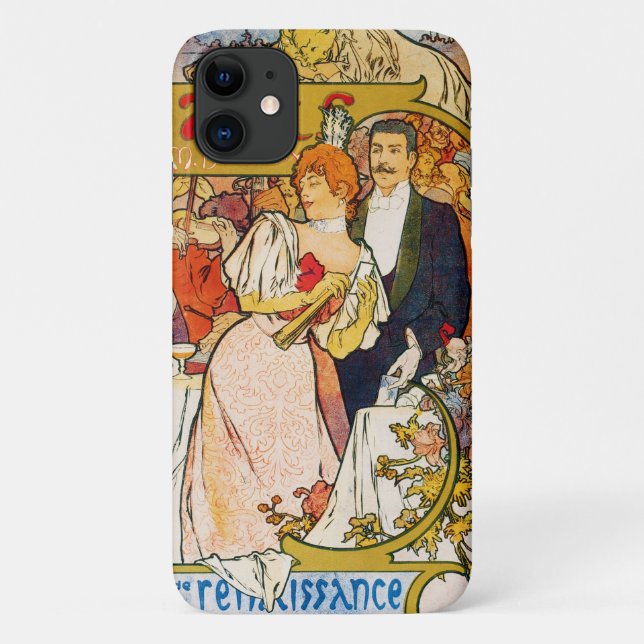 Coques Case-Mate iPhone Amoureux, Alphonse Mucha (Dos)