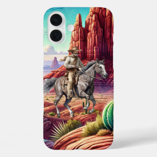 Coque Pour iPhone 16 Plus Amoureux amusants de Western cow-boy