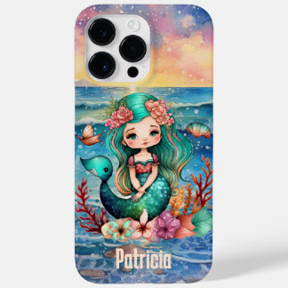 Coque Case-Mate iPhone Amoureux de sirènes de plage mignonnes ajoutez un