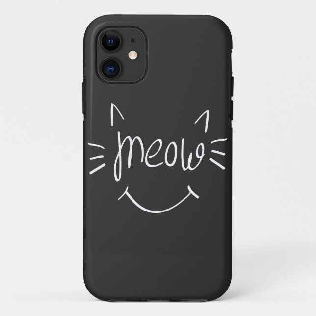 Coques Case-Mate iPhone Amoureux des chats Meow (Dos)