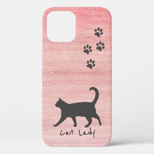 Case-Mate iPhone Case Amoureux des chats Rustic Rose Bois Texture Jolie