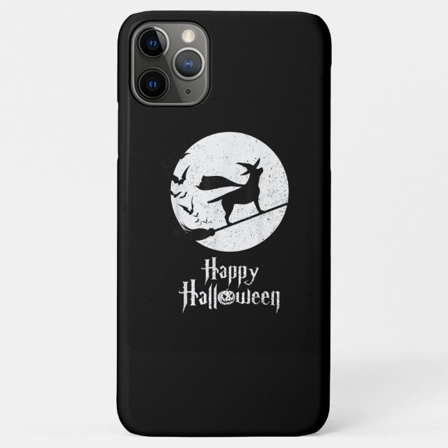 Coques Case-Mate iPhone Amoureux des chiens | Happy Halloween Lab sorcier  (Dos)