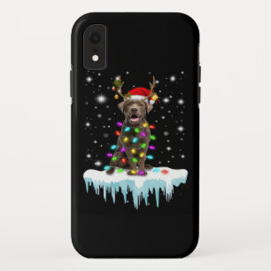 Case-Mate iPhone Case Amoureux des chiens   Lumière de Noël du Labrador 