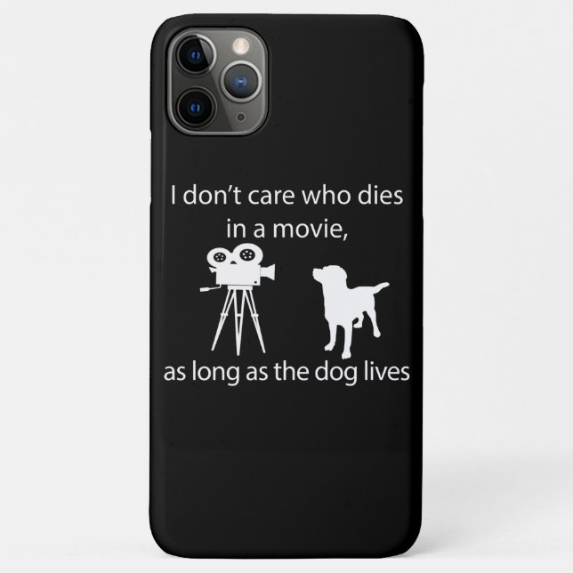 Coques Case-Mate iPhone Amoureux des chiens | Peu m'importe qui meurt dans (Dos)