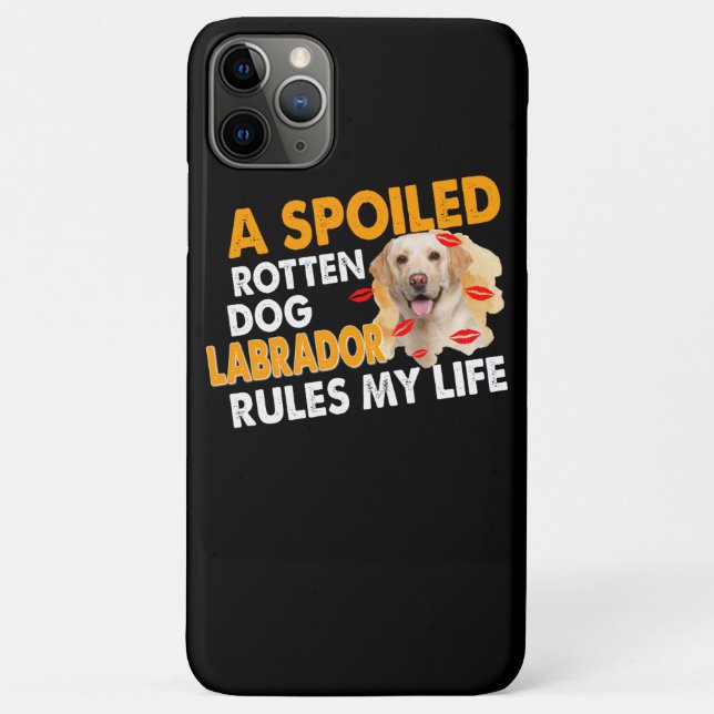 Coques Case-Mate iPhone Amoureux des chiens | Spoten Labrador Rules Ma vie (Dos)