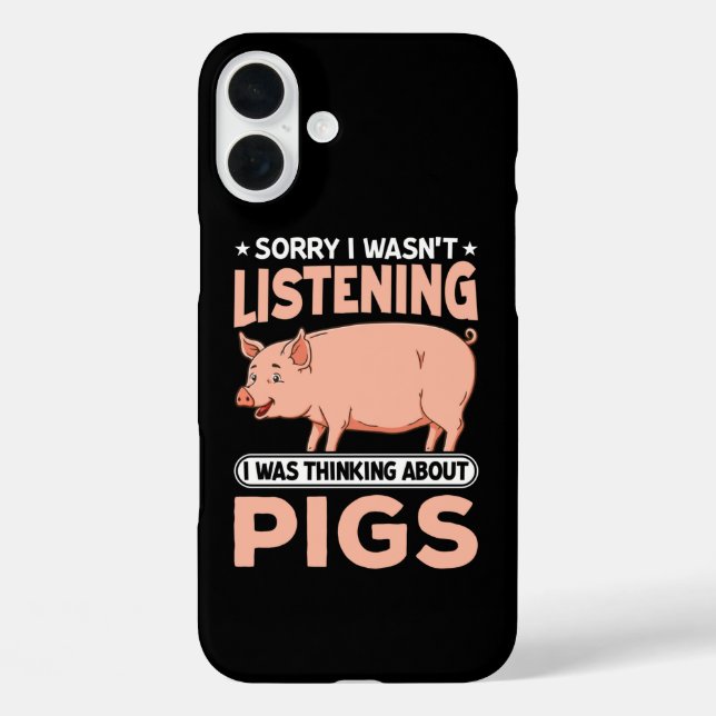 Coques Case-Mate iPhone Amoureux du cochon fou (Verso)