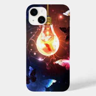 Coque Case-Mate iPhone Ampoule lumineuse avec papillons nocturnes