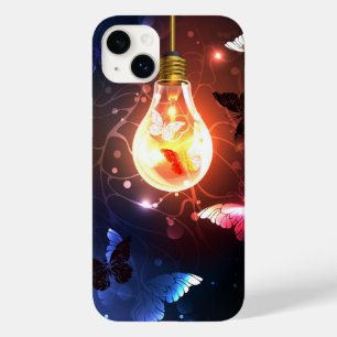 Coque Case-Mate iPhone Ampoule lumineuse avec papillons nocturnes