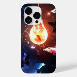Coque Case-Mate iPhone Ampoule lumineuse avec papillons nocturnes