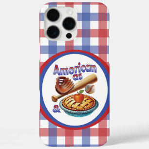 Coque iPhone 16 Pro Max Amusant américain comme Baseball & Pomme Pie