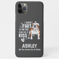 Amusant anglais Bulldog panier Kiss Cool Amoureux 