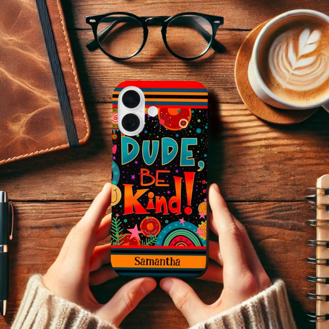 Coques Case-Mate iPhone Amusant Cute tendance moderne Dude Be Genre Nom Pe (Créateur téléchargé)