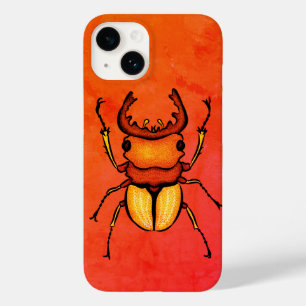 Coque Case-Mate iPhone Amusant de coléoptère orange - Plaisir de l'amoure