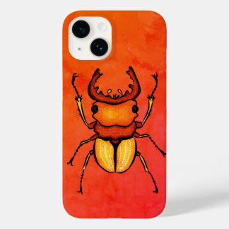 Coque Case-Mate iPhone Amusant de coléoptère orange - Plaisir de l'amoure