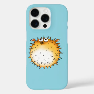Coque iPhone 16 Pro Amusant dessin animé Puffer Poisson Design
