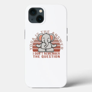 Case-Mate iPhone Case Amusant éléphant mignon faisant du yoga. drôle de