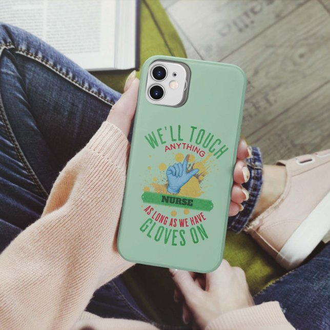 Coques Case-Mate iPhone Amusant Gant Infirmière sur mesure (travail Médica (Créateur téléchargé)