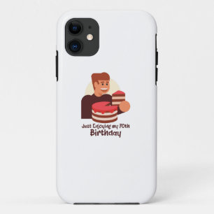 Case-Mate iPhone Case amusant juste en profitant de mes 70 ans de discou