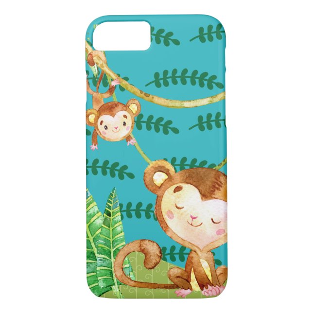 Coques Case-Mate iPhone Amusant Monkey Jungle (Dos)