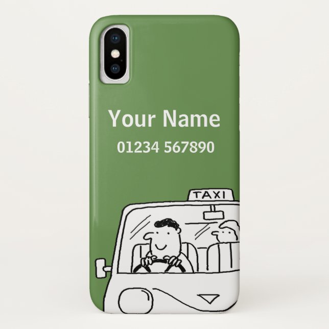 Coques Case-Mate iPhone Amusant Nom Thème de chauffeur de taxi (Dos)