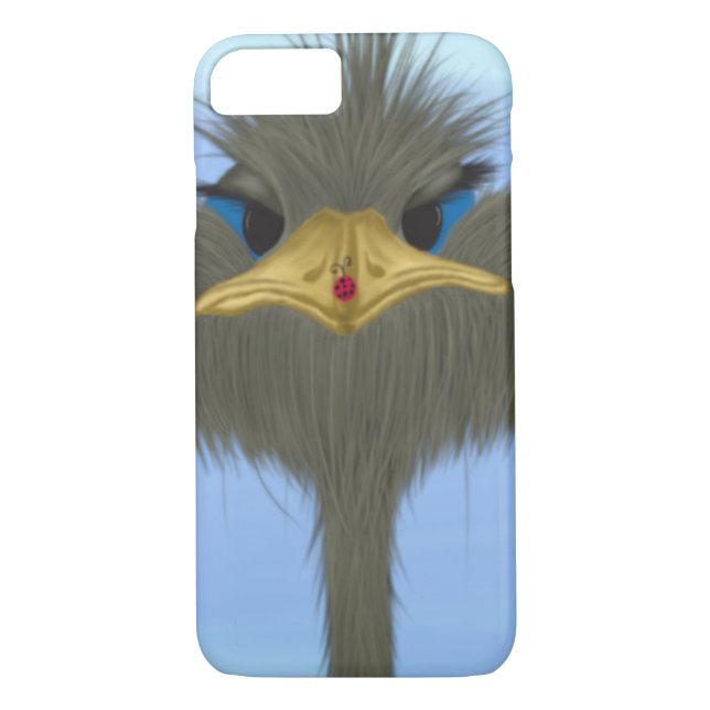 Coques Case-Mate iPhone Amusant Ostrich George Et Mignonne Ladybug (Dos)