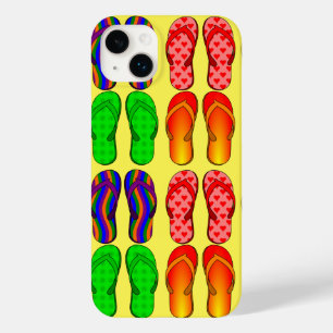 Coque Case-Mate iPhone Amusement d'été, Tongs Colorées